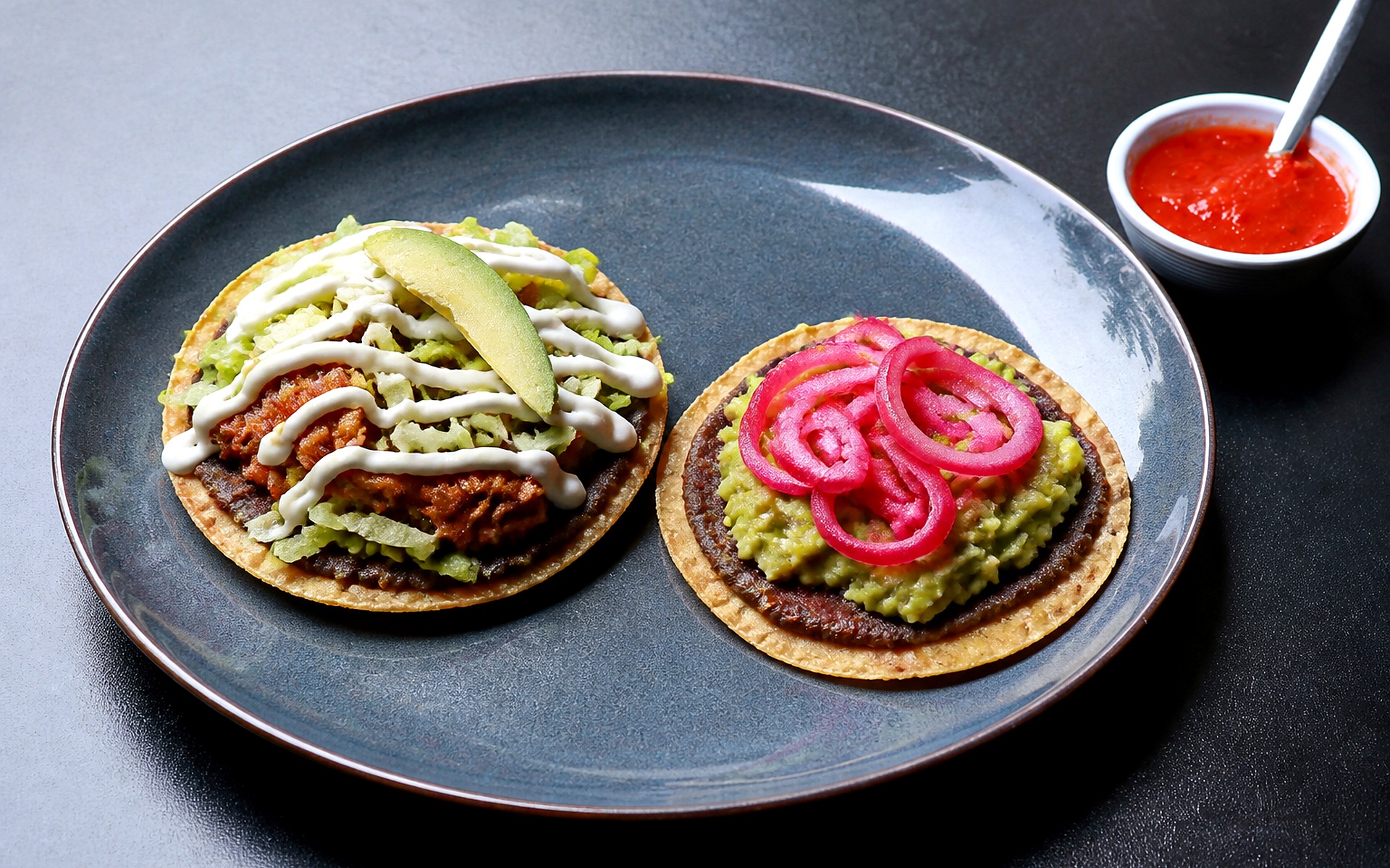 Tostada vegetariana