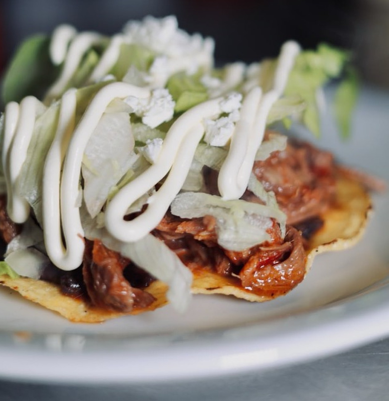 Tostada de Tinga